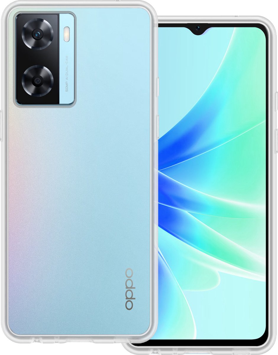Hoesje Geschikt voor OPPO A57s - Sterk & Shockproof - Hoes Cover - Siliconen Case - Transparant