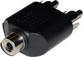 BeMatik - Stereo audio-adapter 1 x minijack-3.5-male naar 2 x jack-6.3mm-female