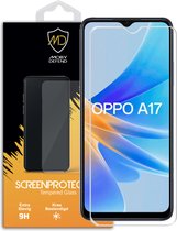 Oppo A17 Screenprotector - MobyDefend Case-Friendly Gehard Glas Screensaver - Glasplaatje Geschikt Voor Oppo A17