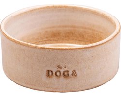 DOGA Hondenvoerbak Desert - Voerbak Hond - Beige - Keramiek - ø 16 cm - Maat SM