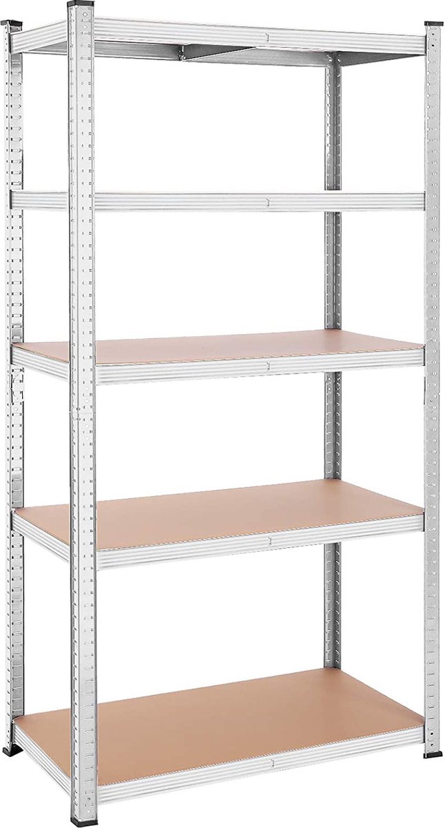 MIRA Home - Opbergrek - Rek - Metaal - Wit - 200x100x50