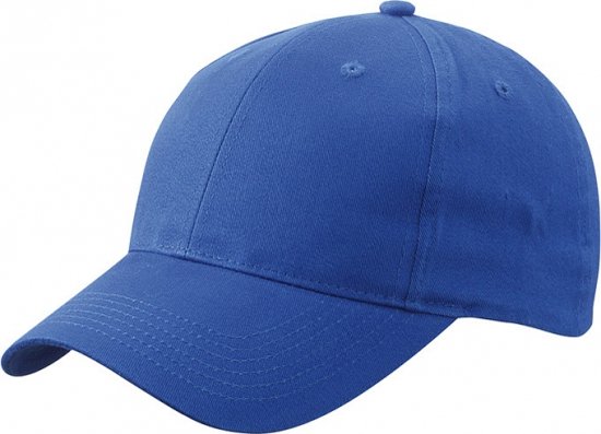 Casquette de baseball 6 panneaux cobalt