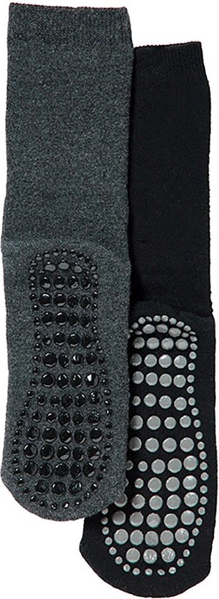 iN ControL 2pack THERMO socks met ANTISLIP antra/black 27/30