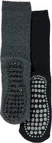 iN ControL 2pack THERMO socks met ANTISLIP antra/black 27/30