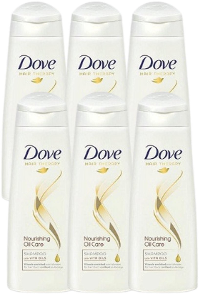 Dove Mini Nourishing Oil Care Shampoo Travelpack - 6 x 50 ml