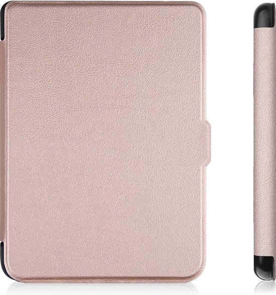Lunso - Geschikt voor Kobo Clara 2E hoes (6 inch) - sleep cover - Rose Goud van Lunso — afbeelding 2