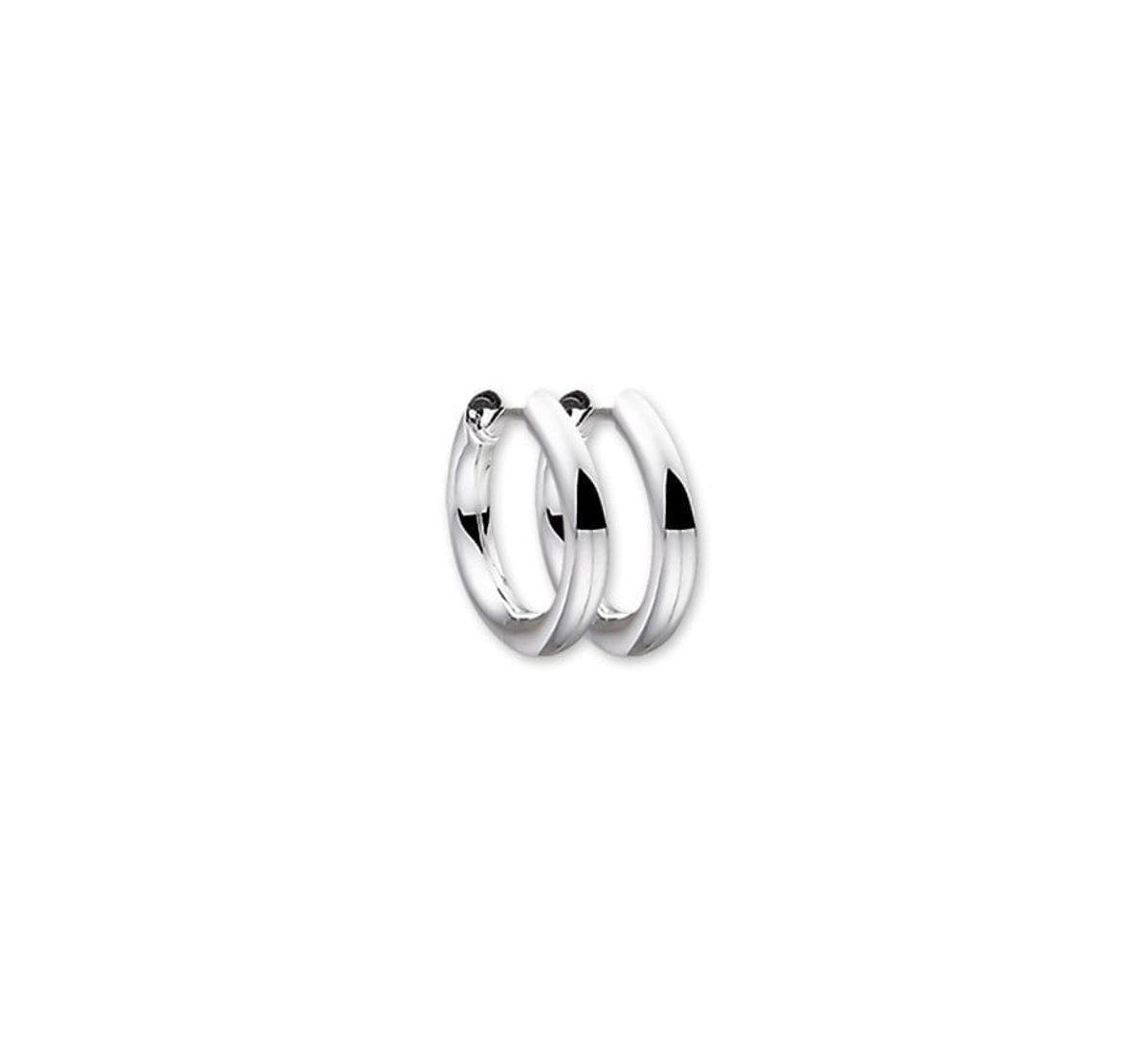 Zilver Gerhodineerde Klapoorringen rond 1329577