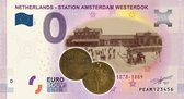 0 Euro biljet 2019 - Station Amsterdam Westerdok KLEUR