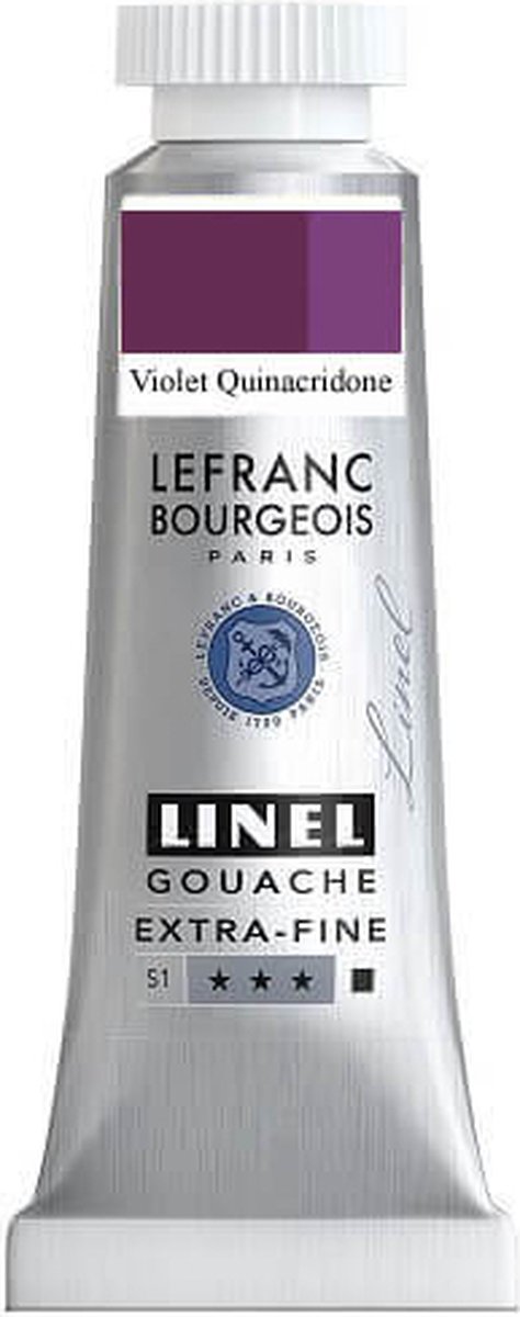 Lefranc & Bourgeois Linel Gouache Extra Fine Quinacridone Violet 182 14ml