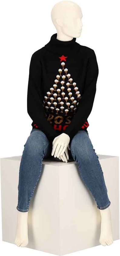 Jogging Outfits Dames Set Dames Kerst Print Sweatshirt Ronde Hals Fit Trui Tops Casual Lange Mouw Shirts Losse Blouse Dames Zippe Sweatshirt zonder Capuchon, Blauw, XL