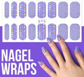 By Emily - Nagel wrap - Pick Up Happiness | 16 stickers | Nail wrap | Nail art | Trendy | Design | Nagellakvrij | Eenvoudig | Nagel wrap | Nagel stickers | Folie | Zelfklevend | Sjablonen