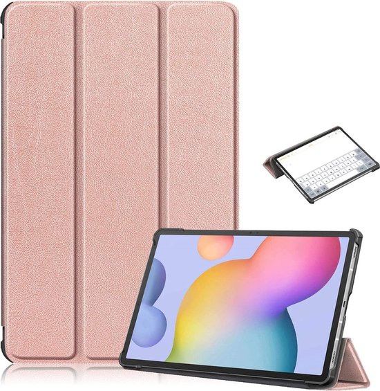 Samsung Tab S8 hoes Book Case Smart Cover Rose Goud Galaxy Tab S8