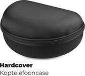 WiseQ Koptelefoonhoes - Harde Bescherm Hoes voor opvouwbare koptelefoon van onder andere JBL, Sony, Bose, Beats by Dre, WiseQ & Marshall - Hardcover - Waterdicht - Zwart