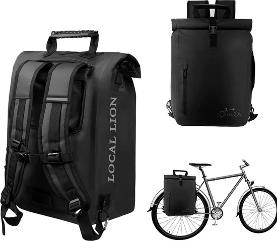 LOCAL LION Sacoche de vélo pour porte-bagages arrière 3 en 1, sac à dos de  vélo,... | bol