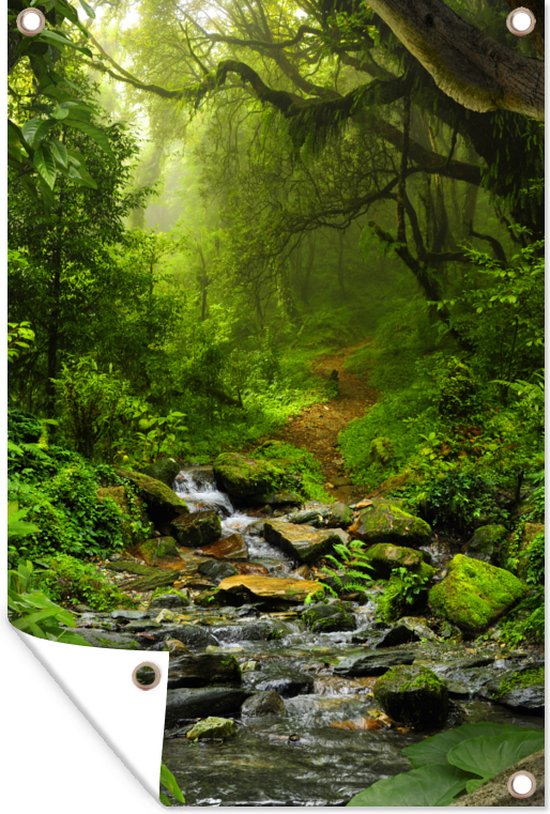Natuur - Water - Jungle - Bos - Tropisch - Tuindoek