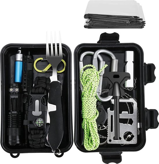 Survivalkit – Survival benodigingen – Survival set – Kamperen Outdoor
