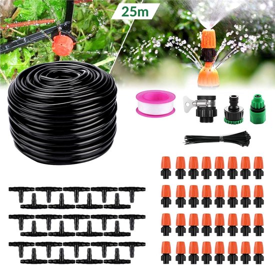 BELLE VOUS 340-delige Irrigatieset - Automatisch Tuin Bewateringssysteem Met 3 Spraystanden - Direct Aan De Kraan