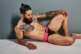 Body Pleasure Roze Strakke Jockstrap - Mannen Onderbroek - Size Medium