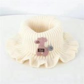 Nekwarmer voor Kinderen – Met Schattig Borduursel - Beige