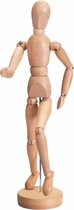 Tekenpop - 33 cm - Modelpop - Ledenpop - Manikin - Hout - Schets