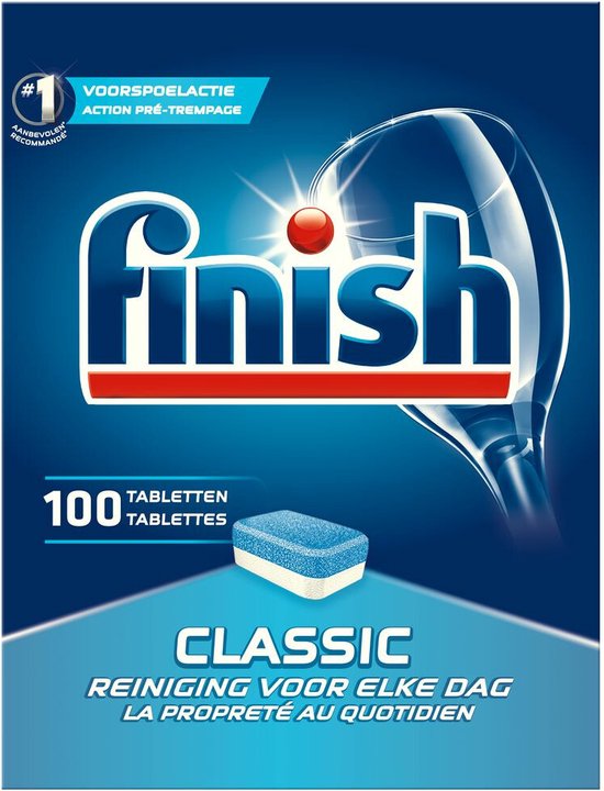 tablettes lave vaisselle Finish Classic Regular - 100 tablettes