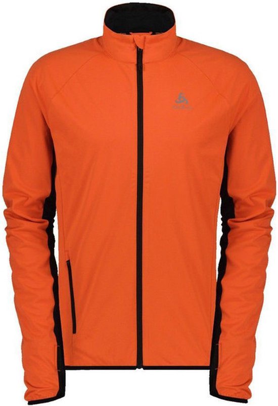 Odlo Zeroweight Jacket Heren - sportjas - oranje/zwart - Mannen