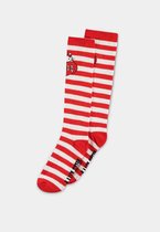 Hello Kitty Kniehoge sokken Striped Rood/Wit