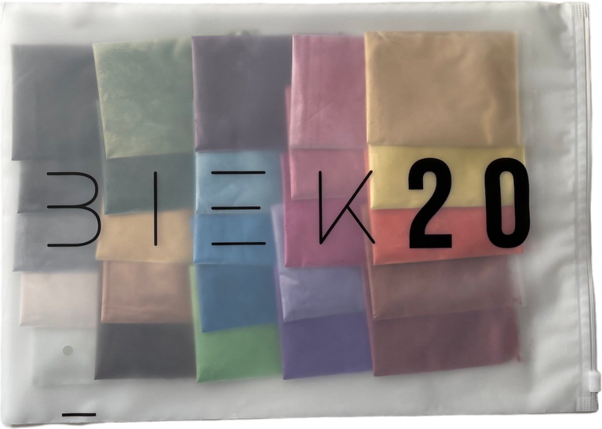 BIEK20® Mica poeder - 25 kleuren - Pigment poeder - Mica powder - Kleurpoeder - Kleurstof - Epoxy pigment - Zeep maken - Kaarsen maken - Slijm maken - DIY - Giethars - Hars - Knutselen — afbeelding 2