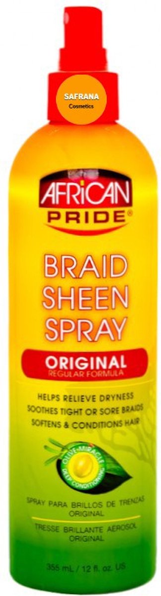 African Pride Braid Sheen Spray 355 ml