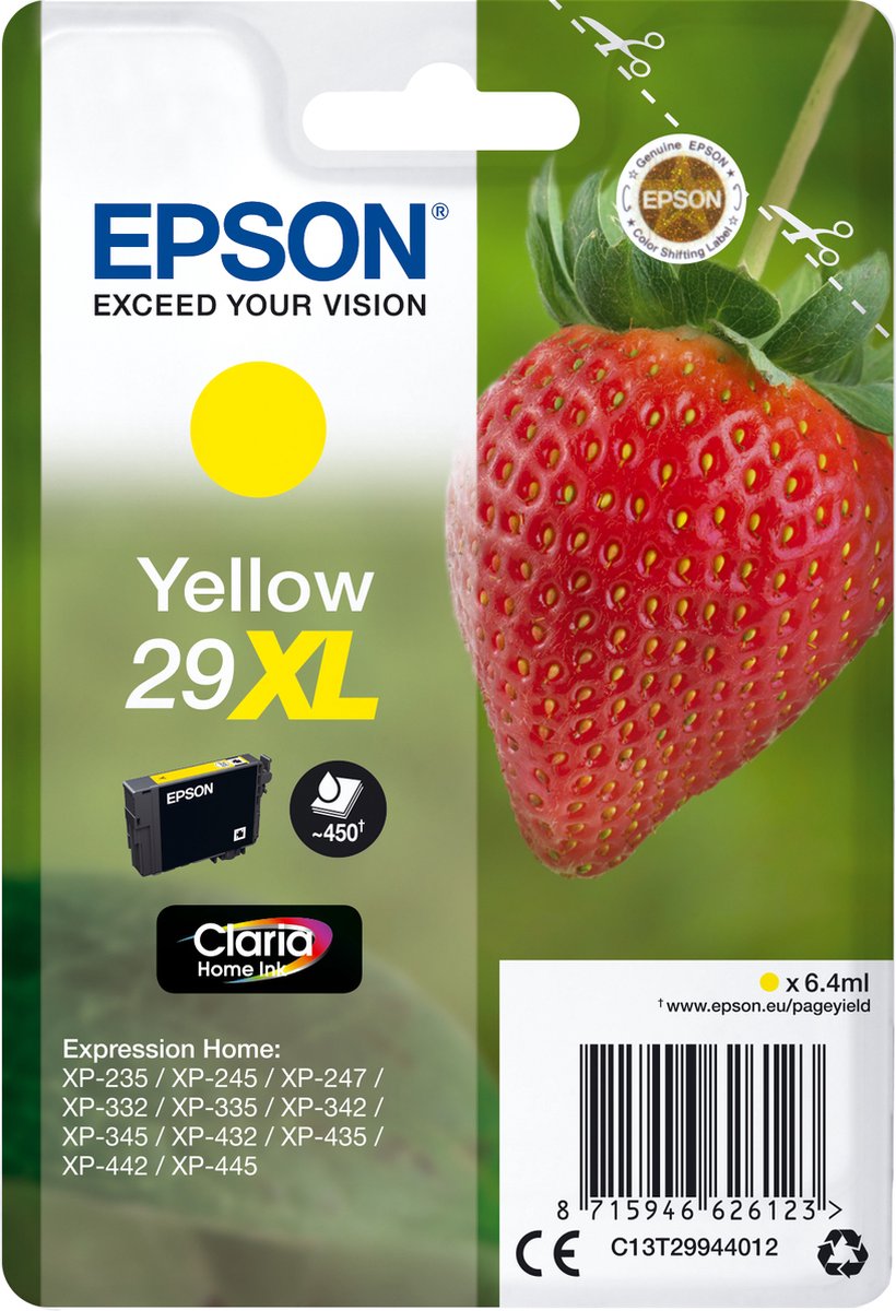 Epson cartridge Yellow 29XL