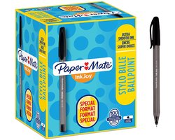 Paper Mate InkJoy 100ST-balpennen | Medium punt (1,0 mm) | Zwart | 100 stuks
