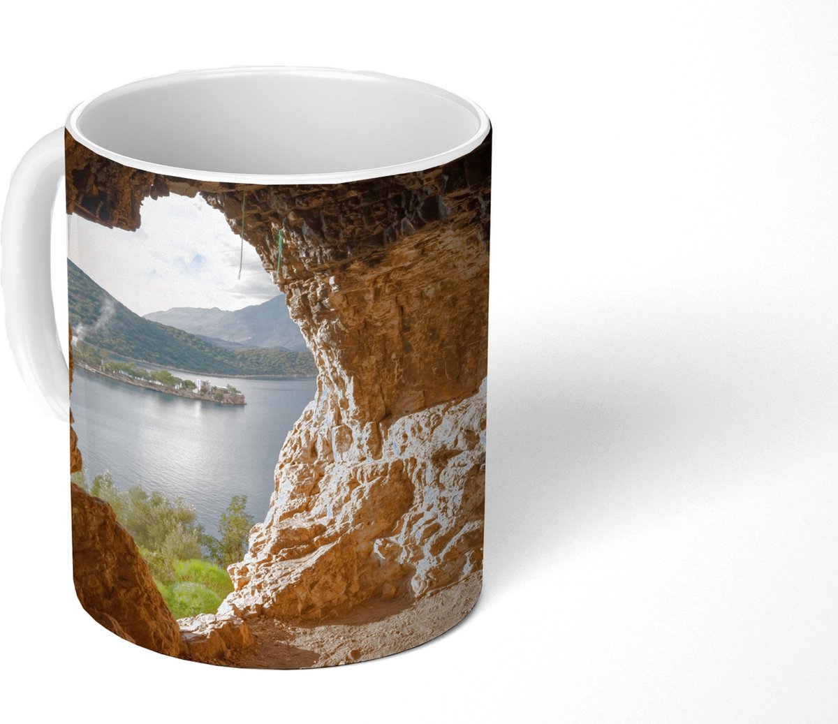 Mok - Koffiemok - Water - Grot - Natuur - Landschap - Mokken - 350 ML - Beker - Koffiemokken - Theemok