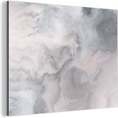 Wanddecoratie Metaal - Aluminium Schilderij Industrieel - Wolken - Abstract - Verf - 120x90 cm - Dibond - Foto op aluminium - Industriële muurdecoratie - Voor de woonkamer/slaapkamer