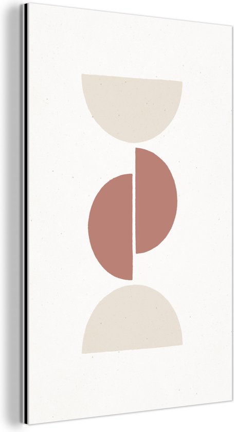 Décoration murale Métal - Peinture Aluminium Industriel - Pastel - Minimalisme - Design - 80x120 cm - Dibond - Photo sur aluminium - Décoration murale industrielle - Pour le salon/chambre