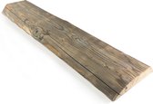 Halfronde Barnwood balk 150 x 24 cm - Boomstam plank - Houten plank - Plank muur