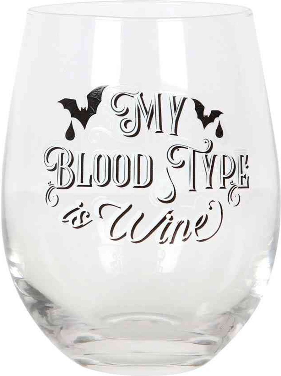Something Different - Blood Type Stemless Wijnglas - Multicolours