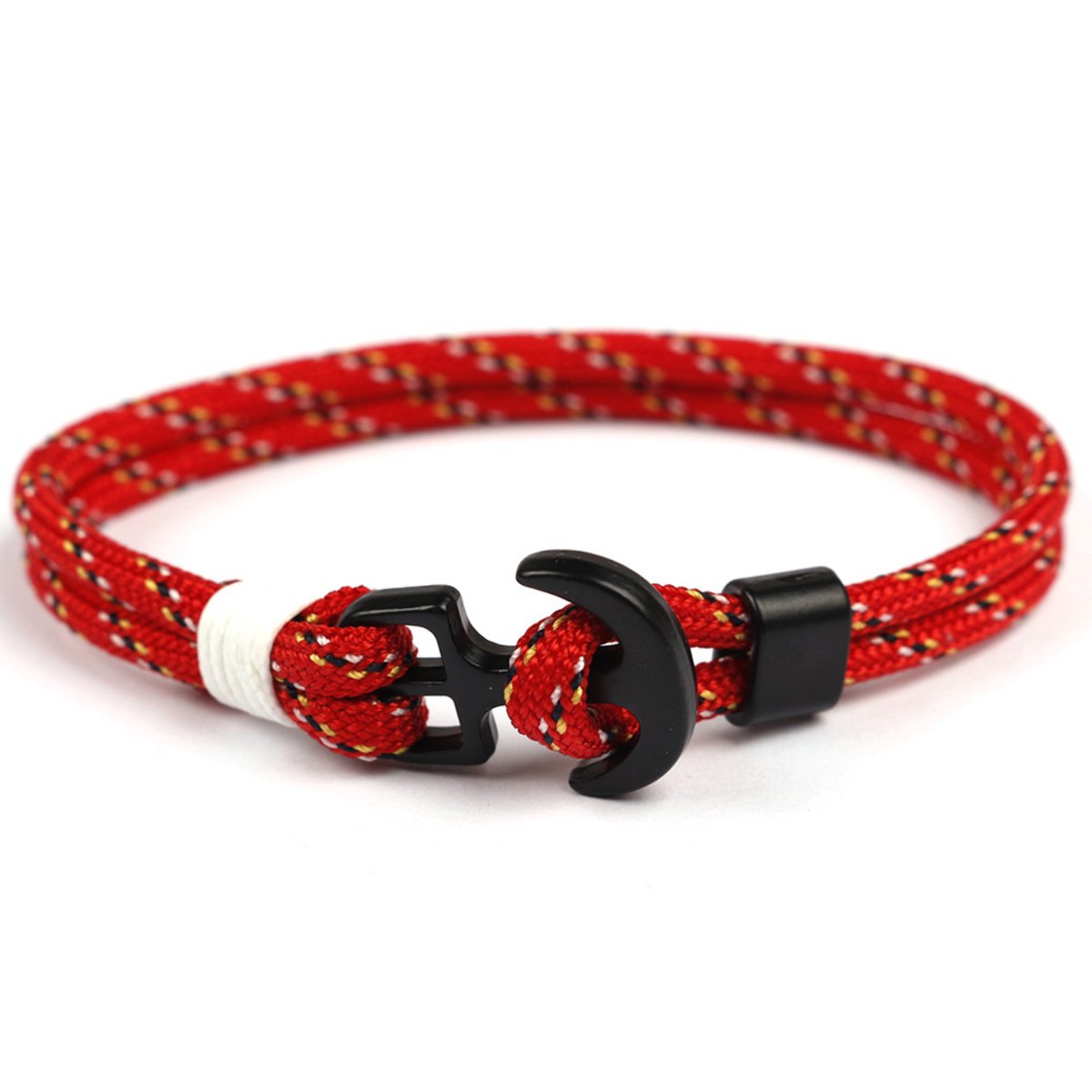 Kungu luxe anker armband voor heren en dames - Rood Blauw - Outdoor Milano line - Cadeau - Geschenk - Voor Man - Vrouw - Armbandje - Jewellery