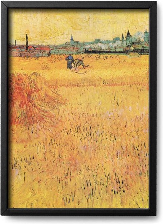 Tableau Toile Vincent Van Gogh 'Céréales En Provence' - Impression Sur Cadre, Prêt à Accrocher