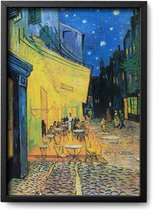 Poster Vincent van Gogh - A4 - 21 x 30 cm - Inclusief lijst (Zwart Aluminium)