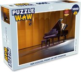 Puzzel Een vleugel piano op het podium - Legpuzzel - Puzzel 1000 stukjes volwassenen