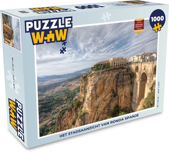 Puzzle La vue sur la ville de Ronda Espagne - Puzzle - Puzzle 1000 pièces adultes