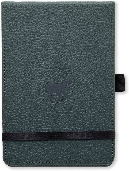 Dingbats A6+ Wildlife Green Deer Reporter Notebook Plain bol