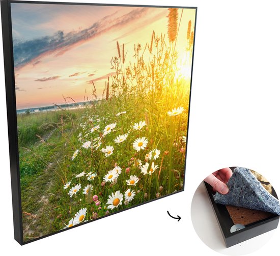 murando Akoestisch Schilderij Bloemen 120x80 cm foto met akoestisch schuim Wandafbeelding Afdrukken op Vlies Canvas Wandfoto Kunstdruk Paneel Geluidsisolatie Geluidsabsorptie f B 0038 b a