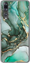 Coque Huawei P20 Pro - Or - Marbre - Vert - Luxe - Aspect marbre - Grijs - Coque de téléphone en Siliconen