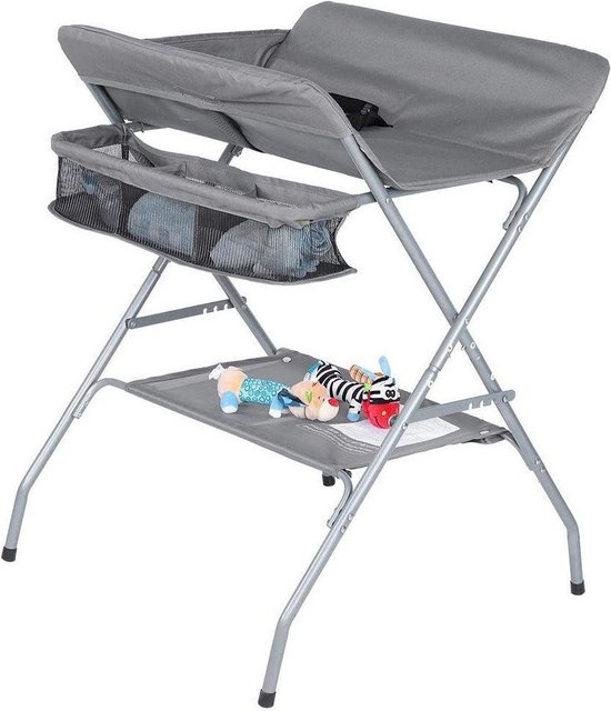 Table à Langer Pliable et Portable Hauteur Réglable pour Bébé avec Sac de  Rangement