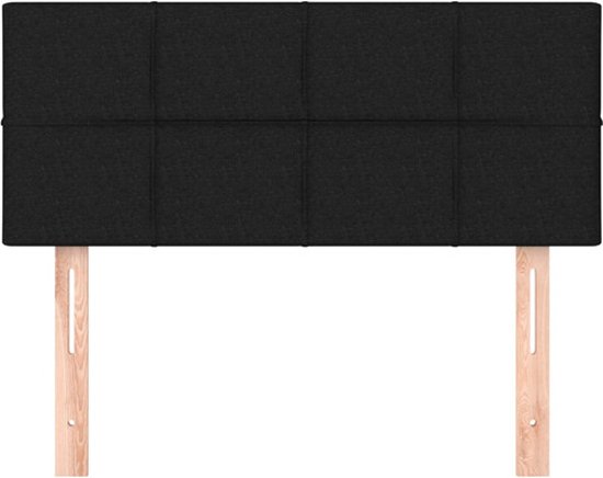 vidaXL Tête de lit Noir 80 x 5 x 78/88 cm Tissu