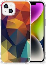 Hoesje maken Geschikt voor iPhone 14 GSM Hoesje met doorzichtige rand Polygon Color
