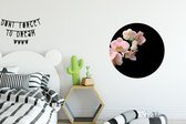 WallCircle - Wandcirkel - Muurcirkel - Orchidee - Bloemen - Roze - Stilleven - Flora - Aluminium - Dibond - 60x60 cm - Binnen en Buiten