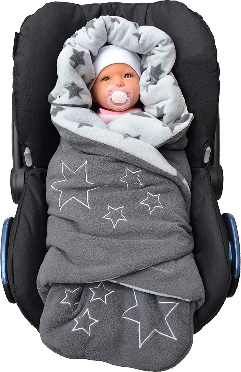 Couverture enveloppante couverture porte-bébé poussette 90x90cm