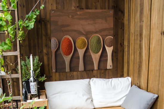 Louche en tissu de jardin - Herbes - Nourriture - Épices - Table - 100x100 cm